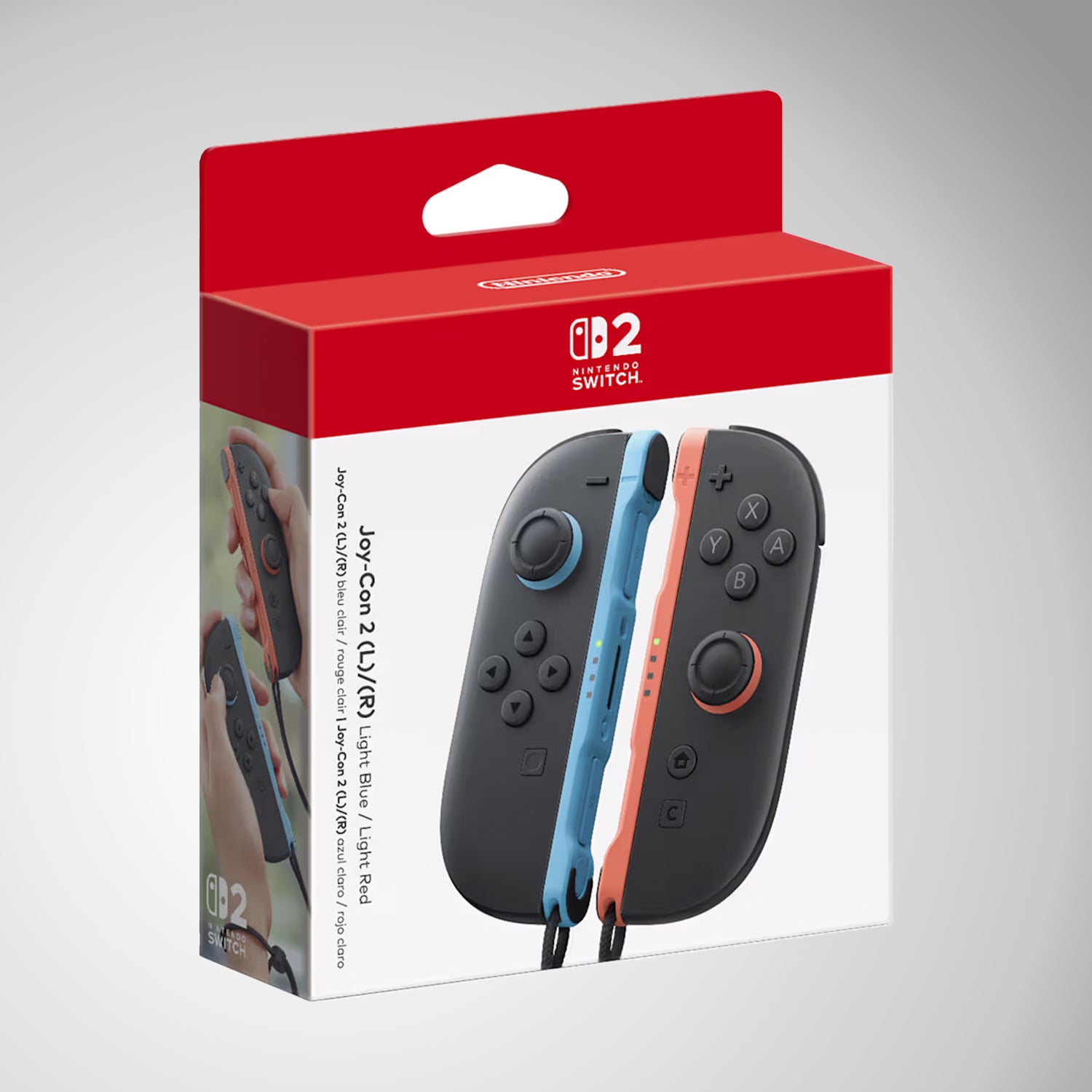 Joy-Con™ 2 (L)/(R) Azul Claro/Rojo Claro - Nintendo Switch 2 | Achorao