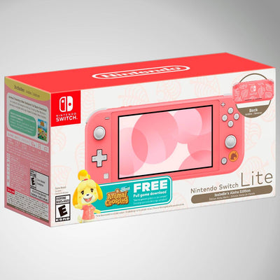 Nintendo Switch Lite Coral Animal Crossing Edición Aloha de Canela - Achorao