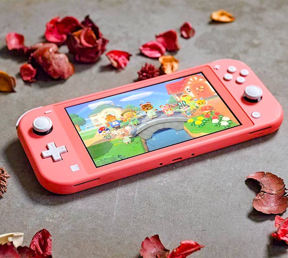 Nintendo Switch Lite Coral Animal Crossing Edición Aloha de Canela - Achorao