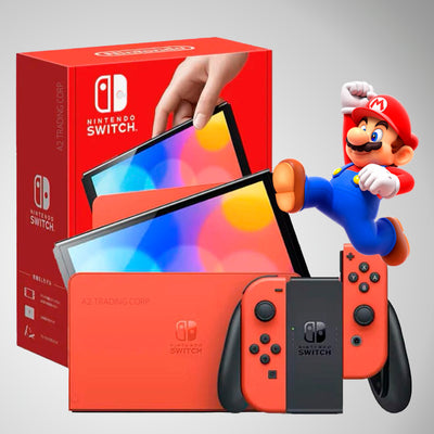 Nintendo Switch Oled Mario Red - Achorao