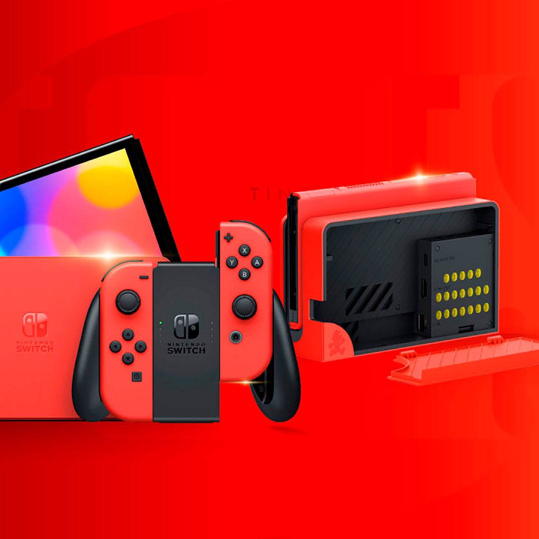 Nintendo Switch Oled Mario Red - Achorao
