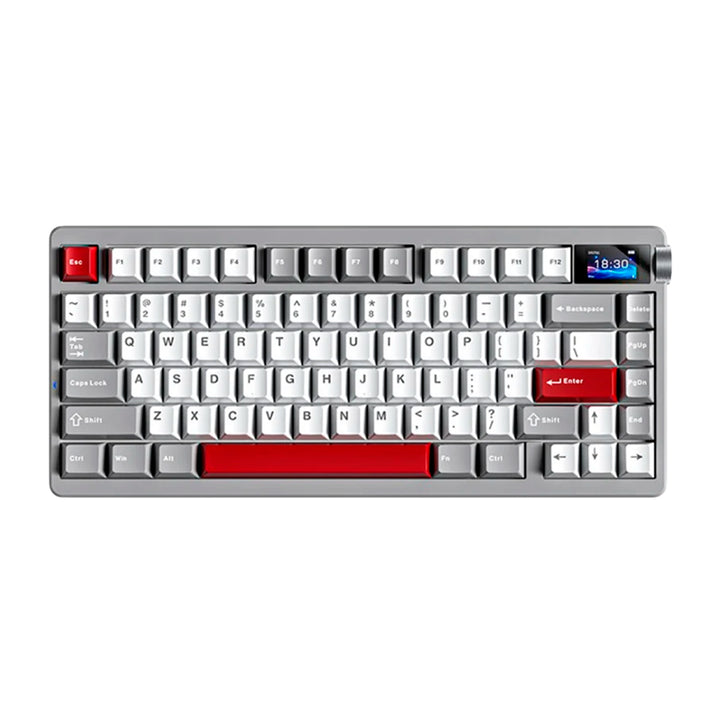 Teclado Aula NOVA75 Inalámbrico Inglés GREY/WHITE/RED CARAMEL LATTE SWITCH