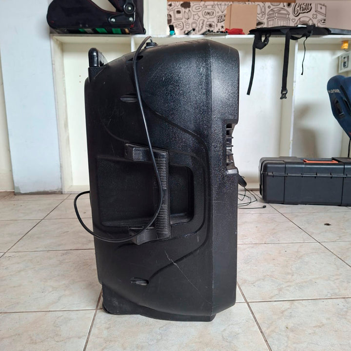 Parlante 15" Activo Portátil con Bluetooth y Ecualizador (Ideal para eventos/reuniones) DEMO