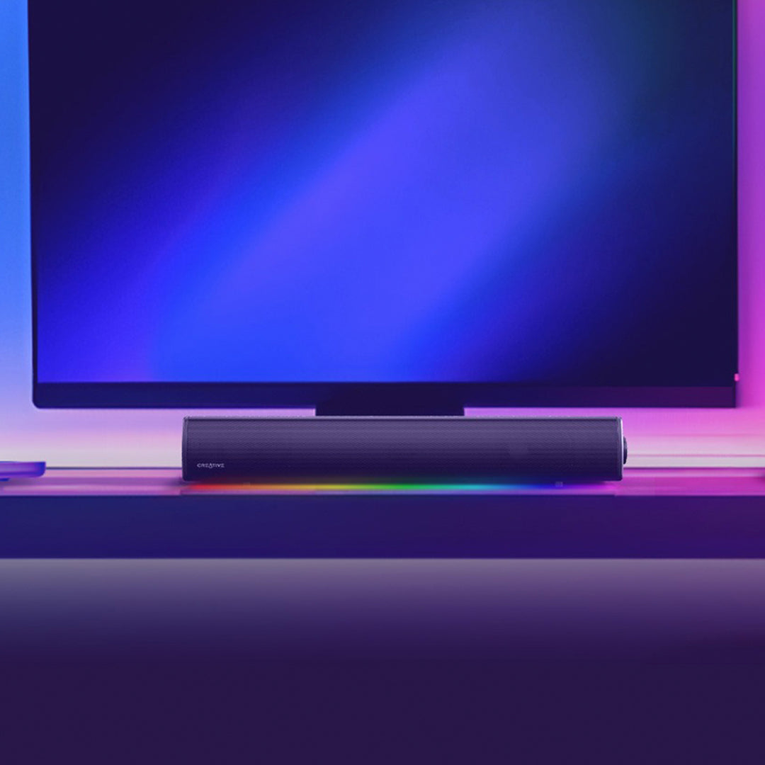 Barra de sonido gamer Bluetooth Creative Sound Blaster GS5 RGB 60W, alimentación USB-C - Achorao
