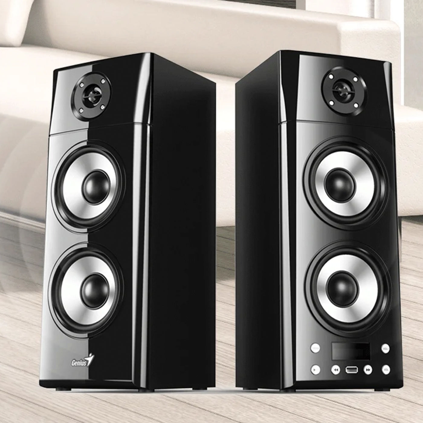 Parlante Genius SP-HF2800BT USB Power 60W Wood - Achorao