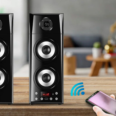 Parlante Genius SP-HF2800BT USB Power 60W Wood - Achorao