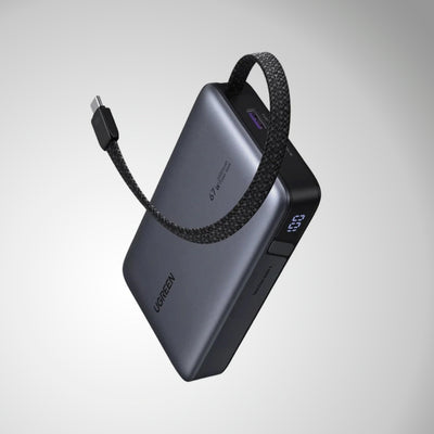 Power Bank UGREEN de 67 W con cable integrado PB550 - Achorao