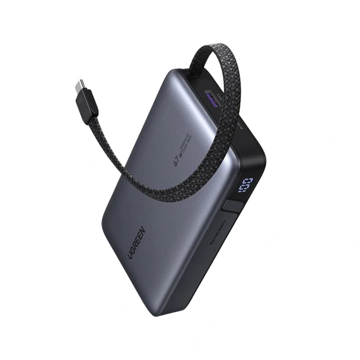 Power Bank UGREEN de 67 W con cable integrado PB550 - Achorao