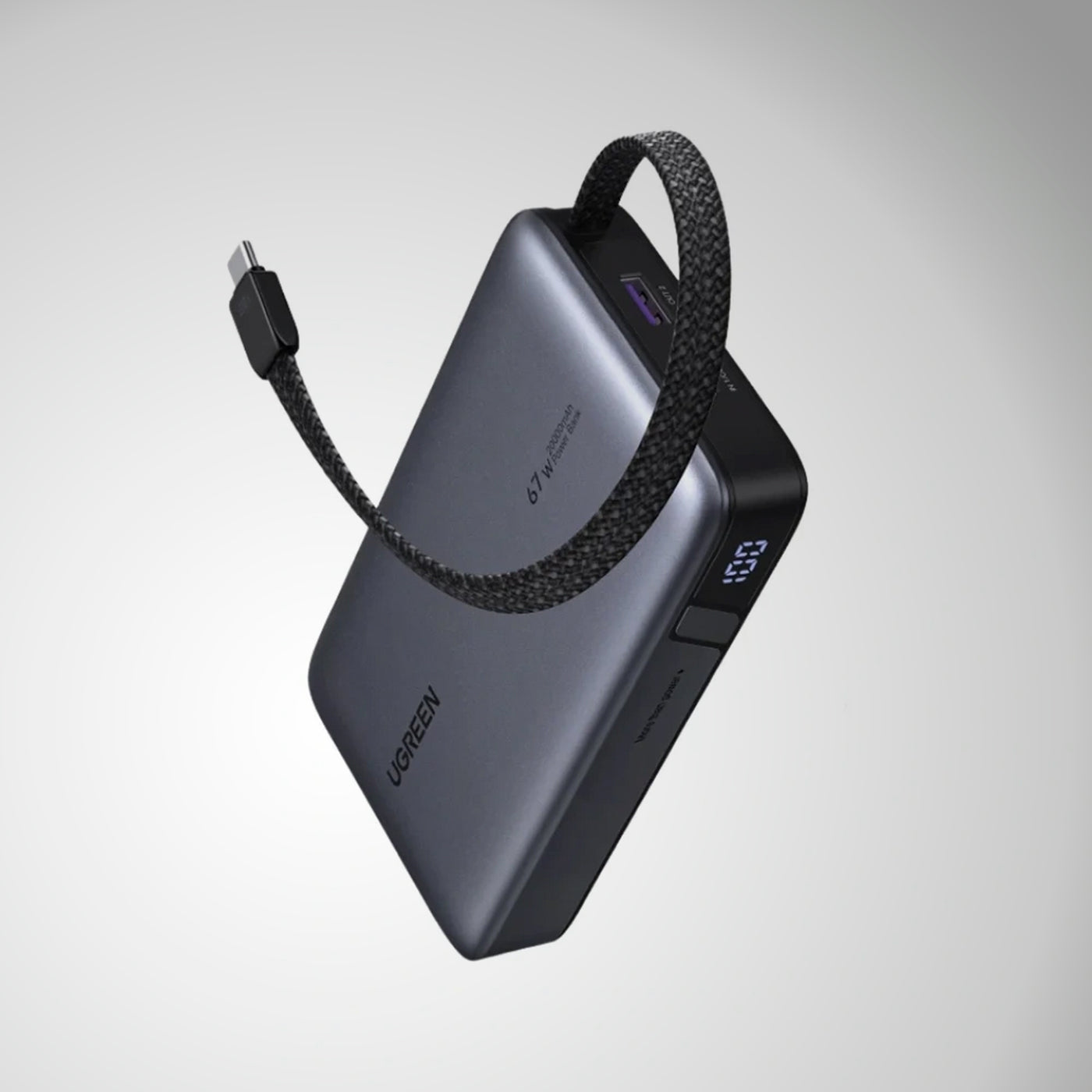 Power Bank UGREEN de 67 W con cable integrado PB550 - Achorao