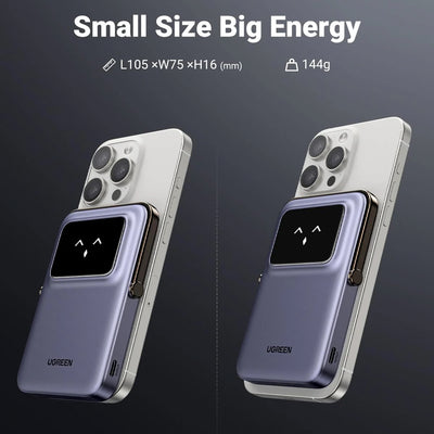 Cargador portátil Magnético Ugreen 5000mAh 20W Gray PB571 - Achorao