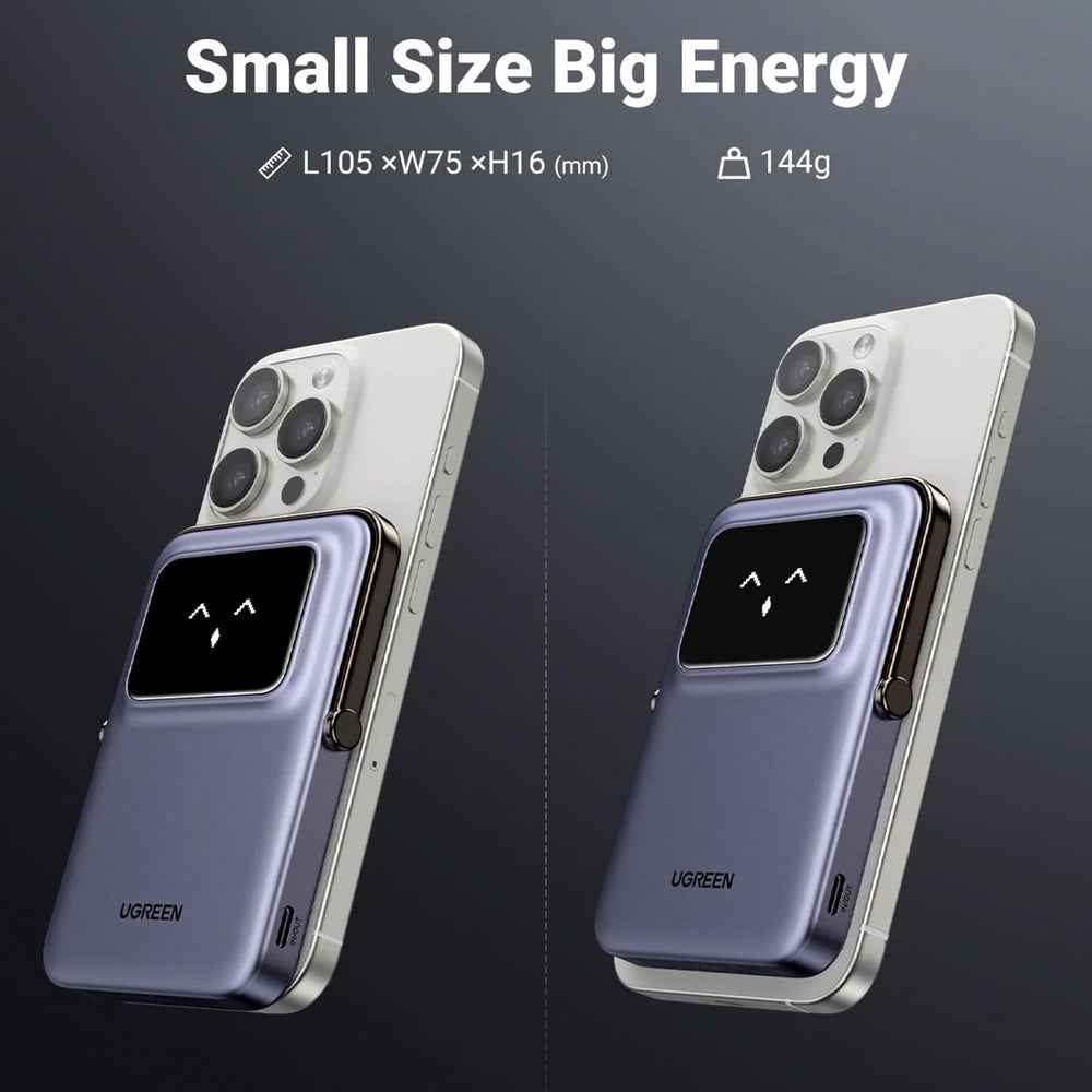 Cargador portátil Magnético Ugreen 5000mAh 20W Purple PB571 - Achorao