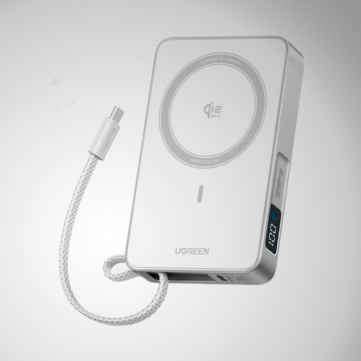 Power bank UGREEN inalámbrico MagFlow 30w 10000 mAh PB773