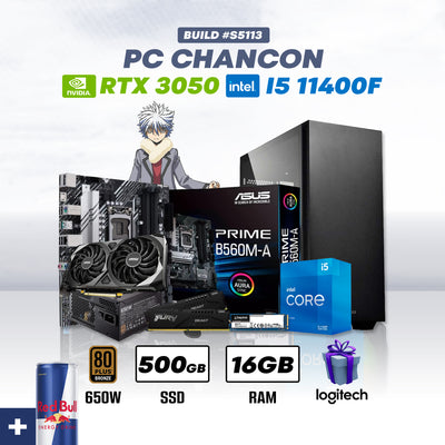 CPU Chancon #S5113 INTEL Core I5 11400F | RTX 3050 8GB | 1TB SSD | 16GB DDR4