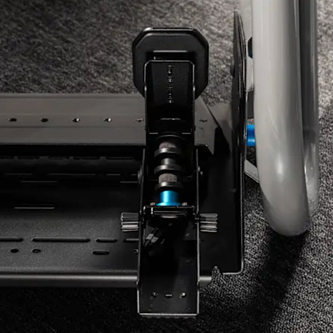 Logitech G RS pedal set with USB connection for simulator accessories, featuring adjustable pedals and durable construction.