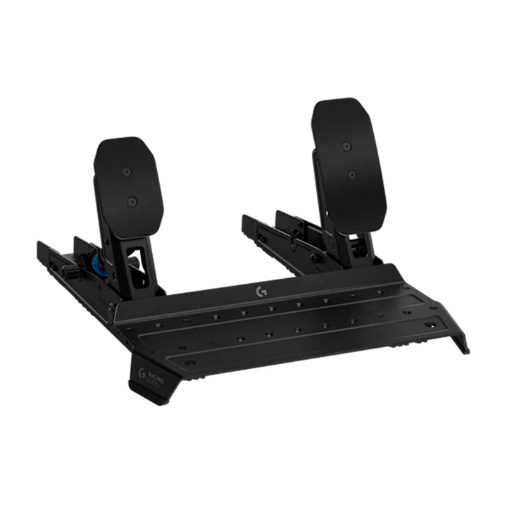 Logitech G RS 75kg USB racing simulator pedals with metal build and adjustable pedal positions.
