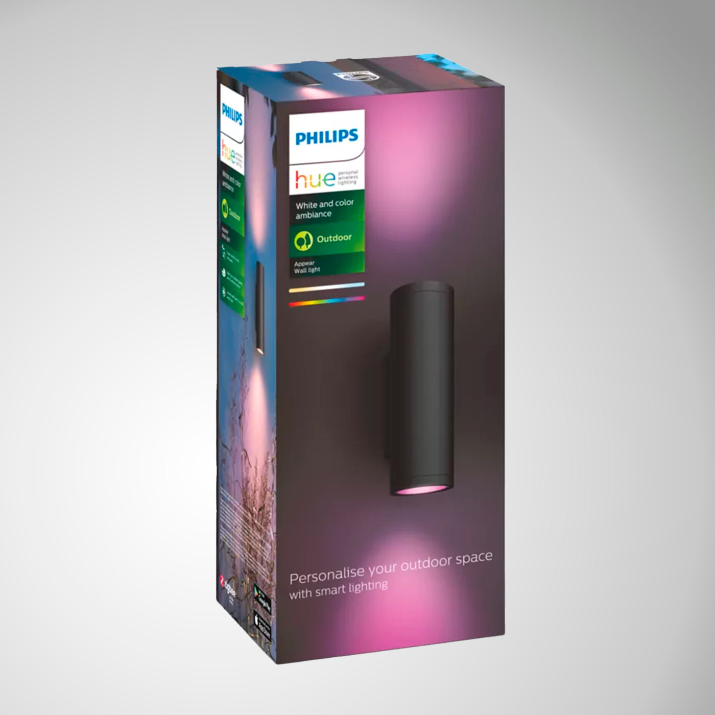 Aplique mural para exteriores Philpis Hue Appear - Achorao