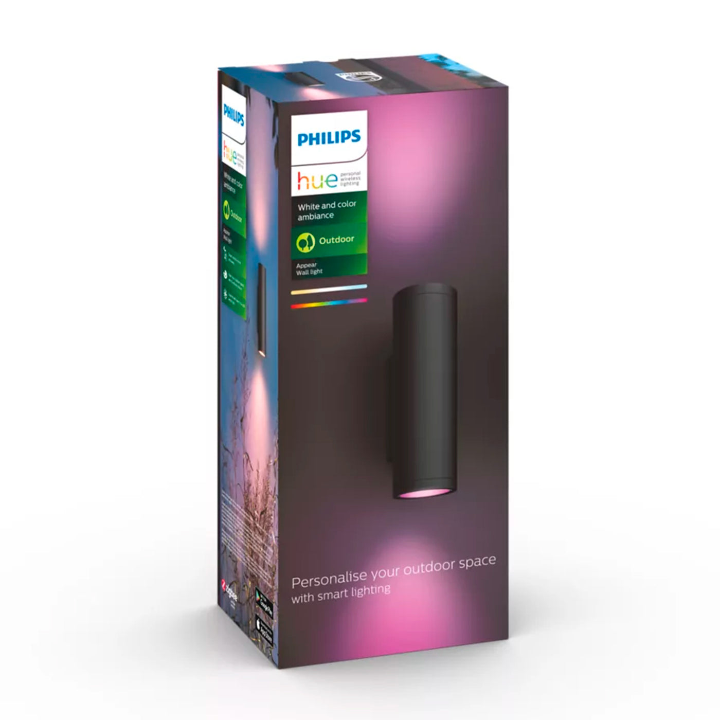 Aplique mural para exteriores Philpis Hue Appear - Achorao