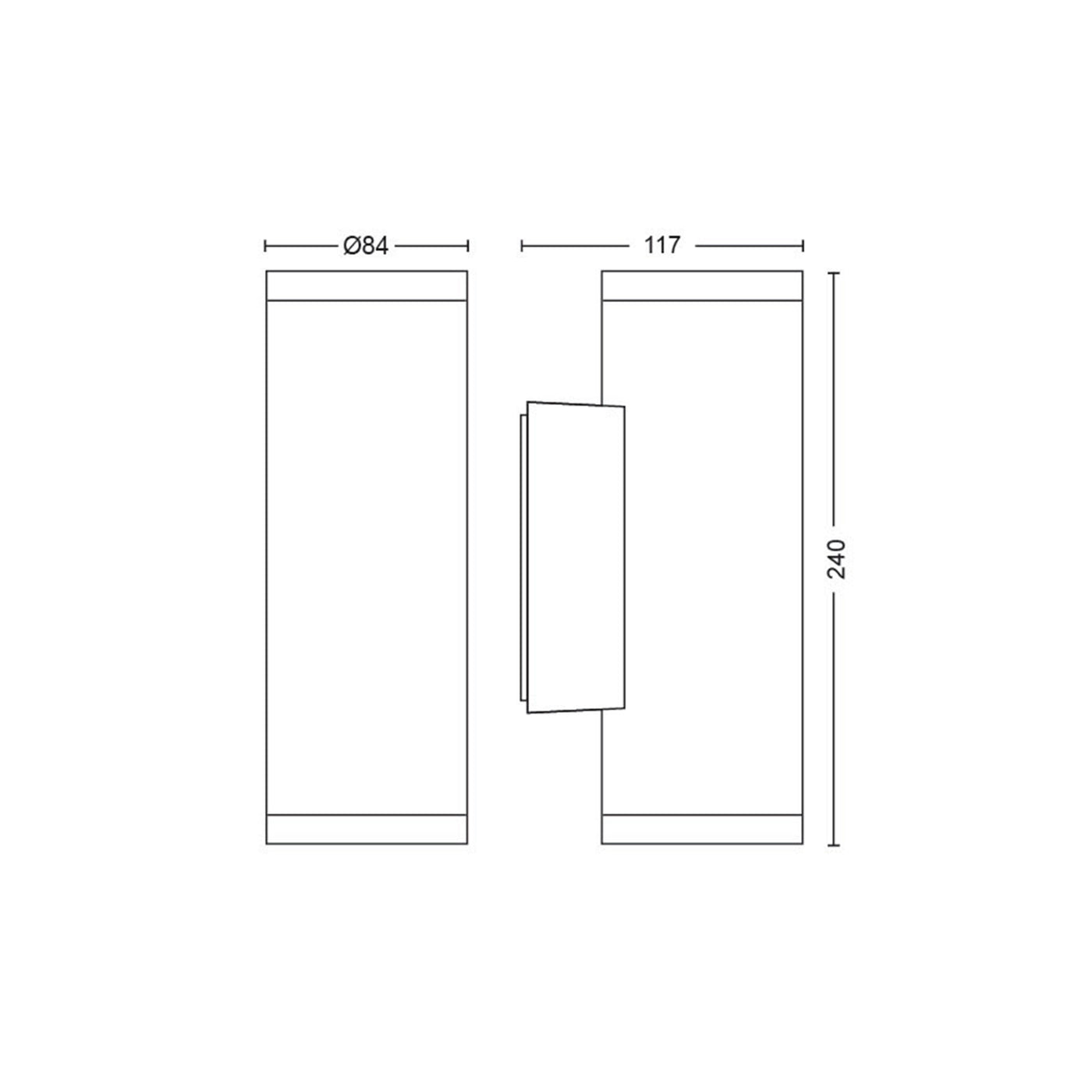 Aplique mural para exteriores Philpis Hue Appear - Achorao