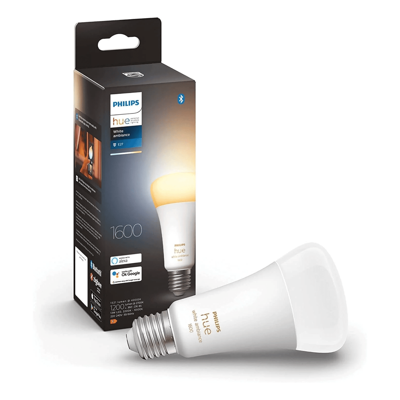 Bombilla LED Inteligente Philips Hue A67 E27 Luz Blanca Cálida a Fría - Achorao