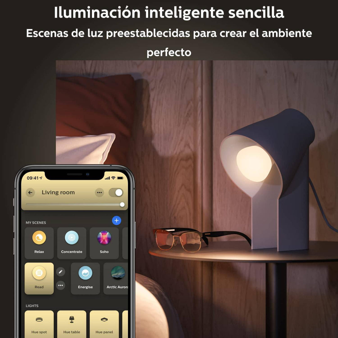 Bombilla LED Inteligente Philips Hue A67 E27 Luz Blanca Cálida a Fría - Achorao