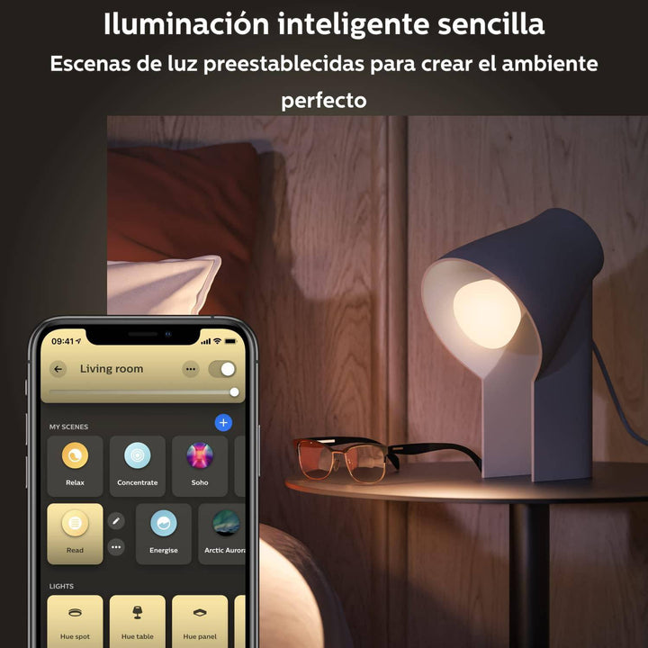 Bombilla LED Inteligente Philips Hue A67 E27 Luz Blanca Cálida a Fría - Achorao