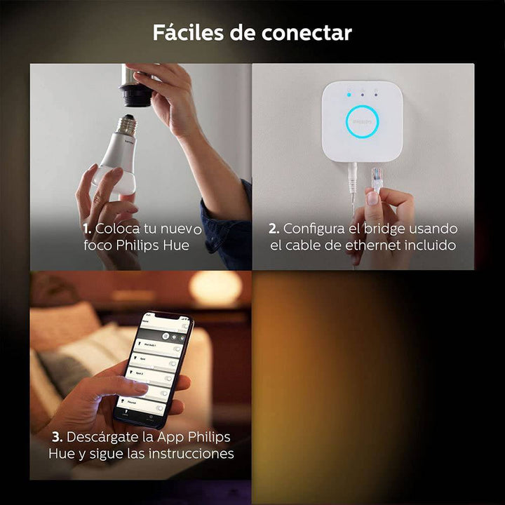 Controlador de luces Inteligente Bridge Philips Hue - Achorao