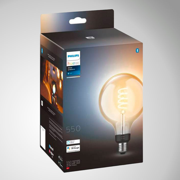 Foco E27 550 Globo Philips Hue Filament White 7w - Achorao