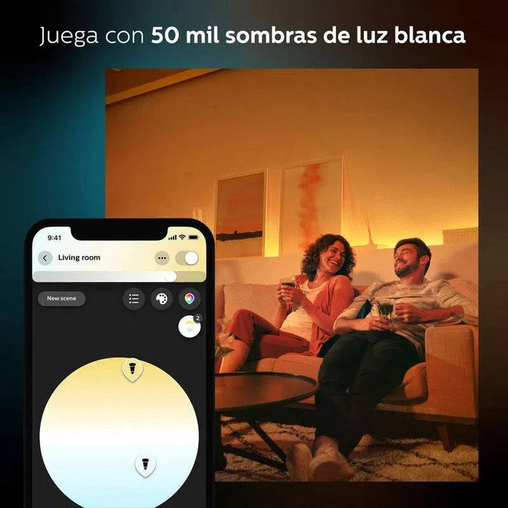 Foco G93 E27 Globo Philips Hue Filament Vintage Led 7w - Achorao