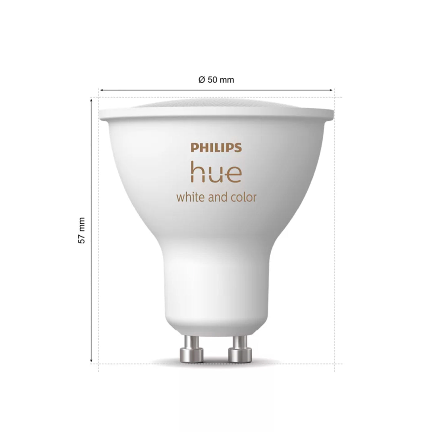 Foco Inteligente Philips Hue WCA 4.2W GU10 400 1P EU - Achorao