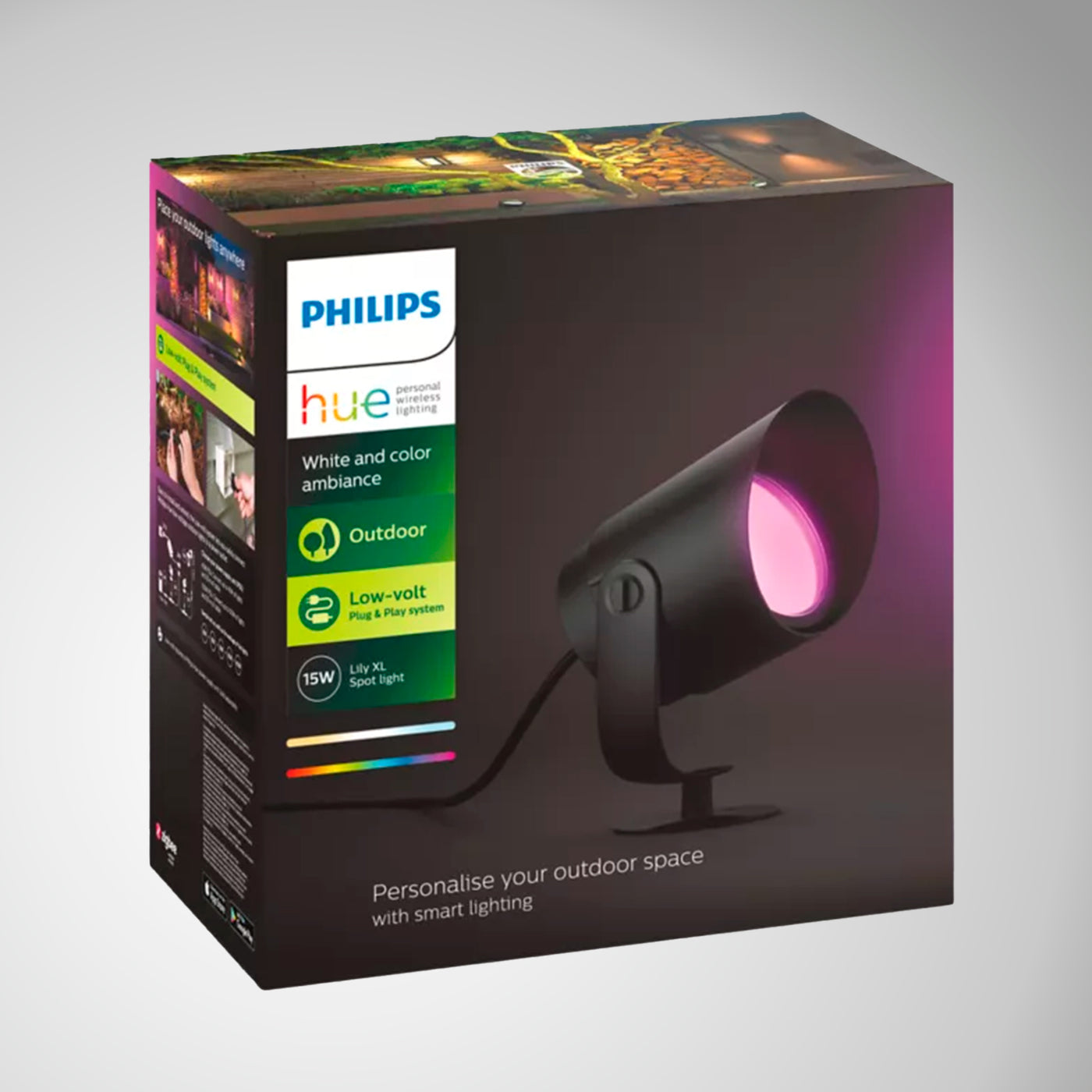 Foco para exteriores Phillips Hue Lily XL EU Waca - Achorao