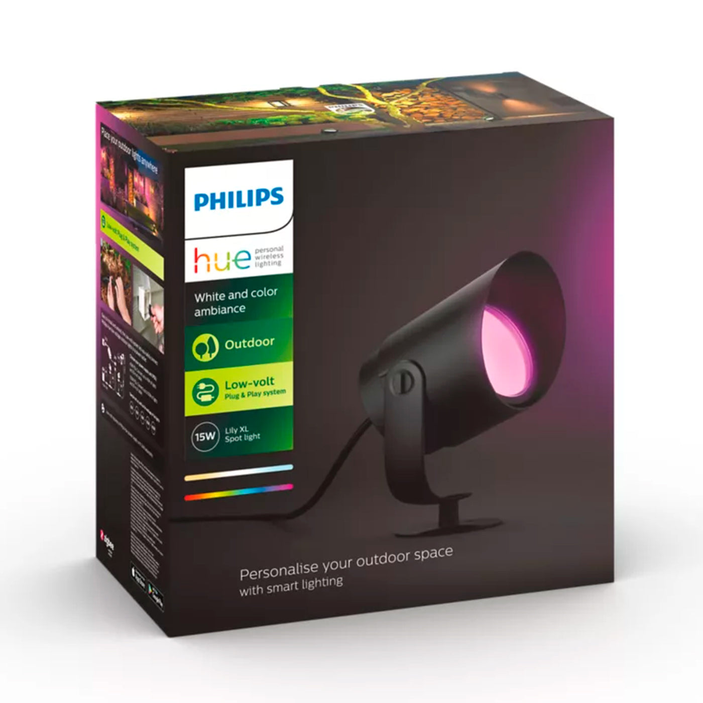 Foco para exteriores Phillips Hue Lily XL EU Waca - Achorao