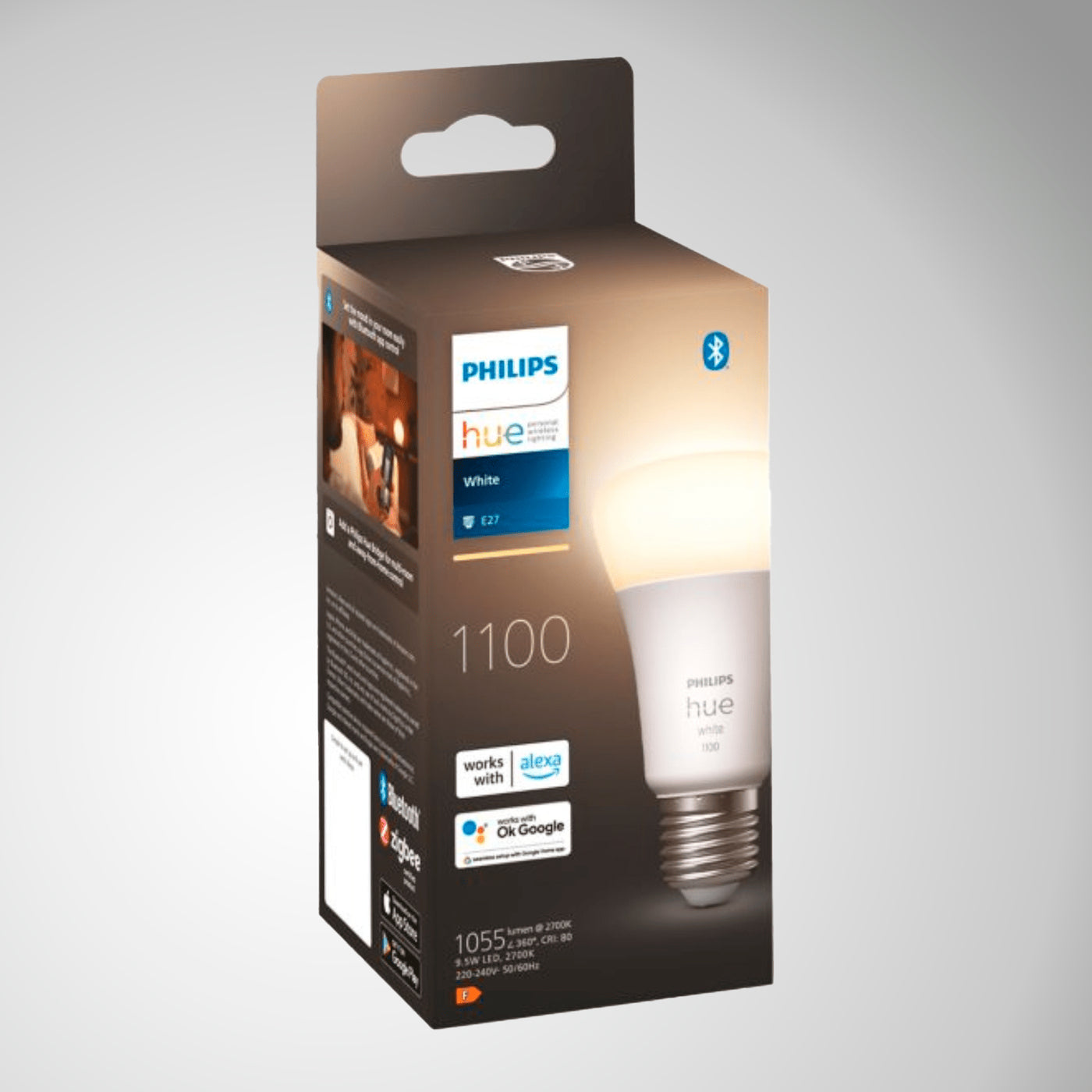 Foco Philips Hue A60  E27 Luz Calida 9.5W BT - Achorao