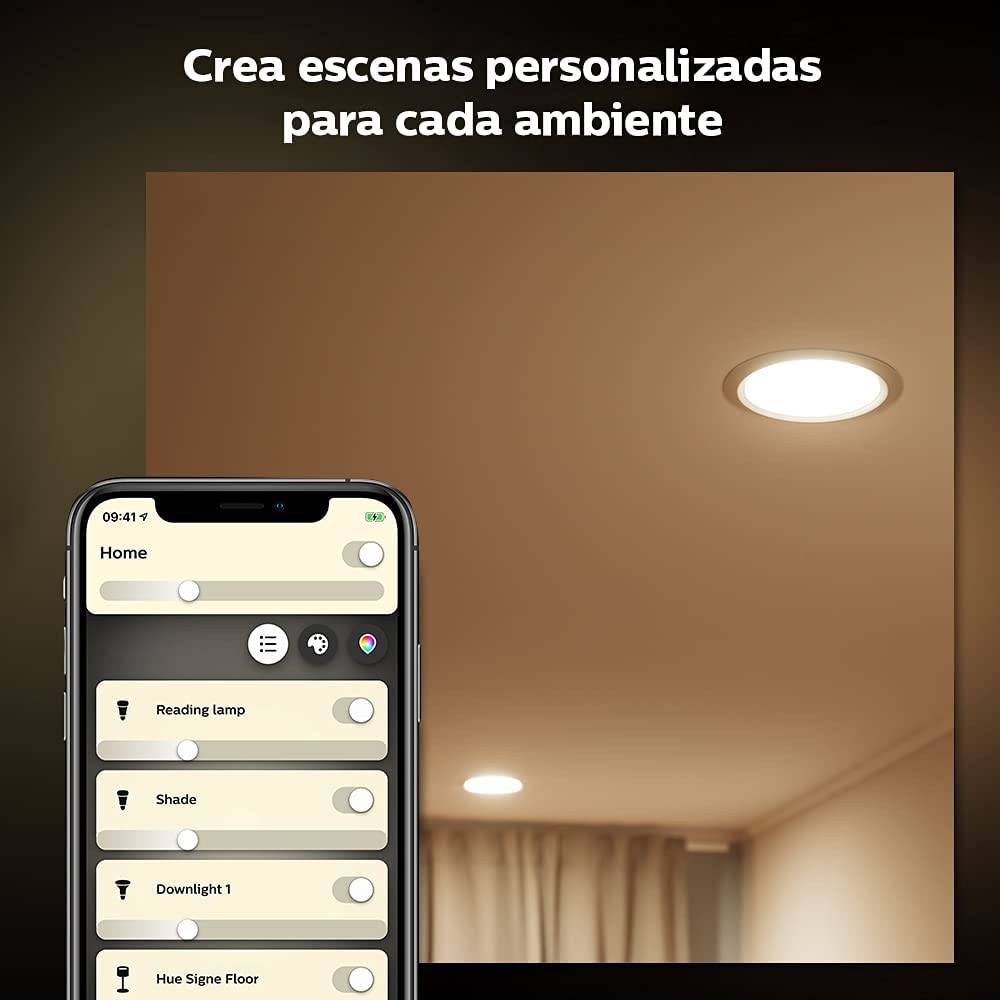 Foco Philips Hue A60  E27 Luz Calida 9.5W BT - Achorao