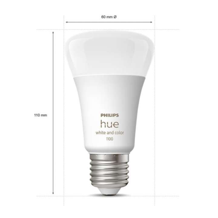 Foco Philips Hue A60 E27 Multi Color BT - Achorao