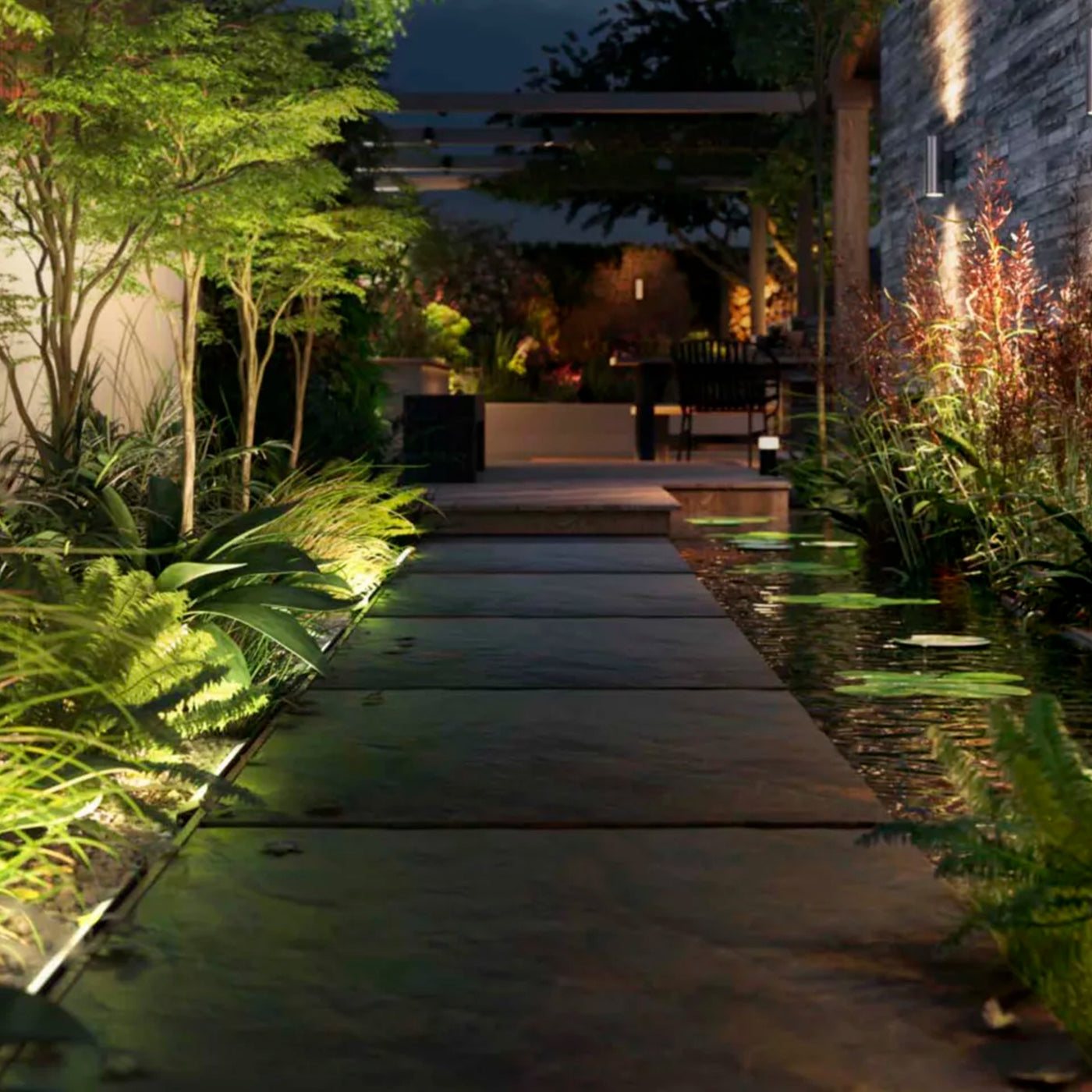 Iluminación exterior lineal Phillips Hue Waca Amarant EU - Achorao