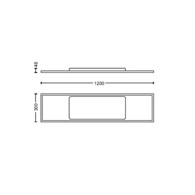 Lámpara de techo Aurelle Philips Hue, Panel REC 39W - Achorao