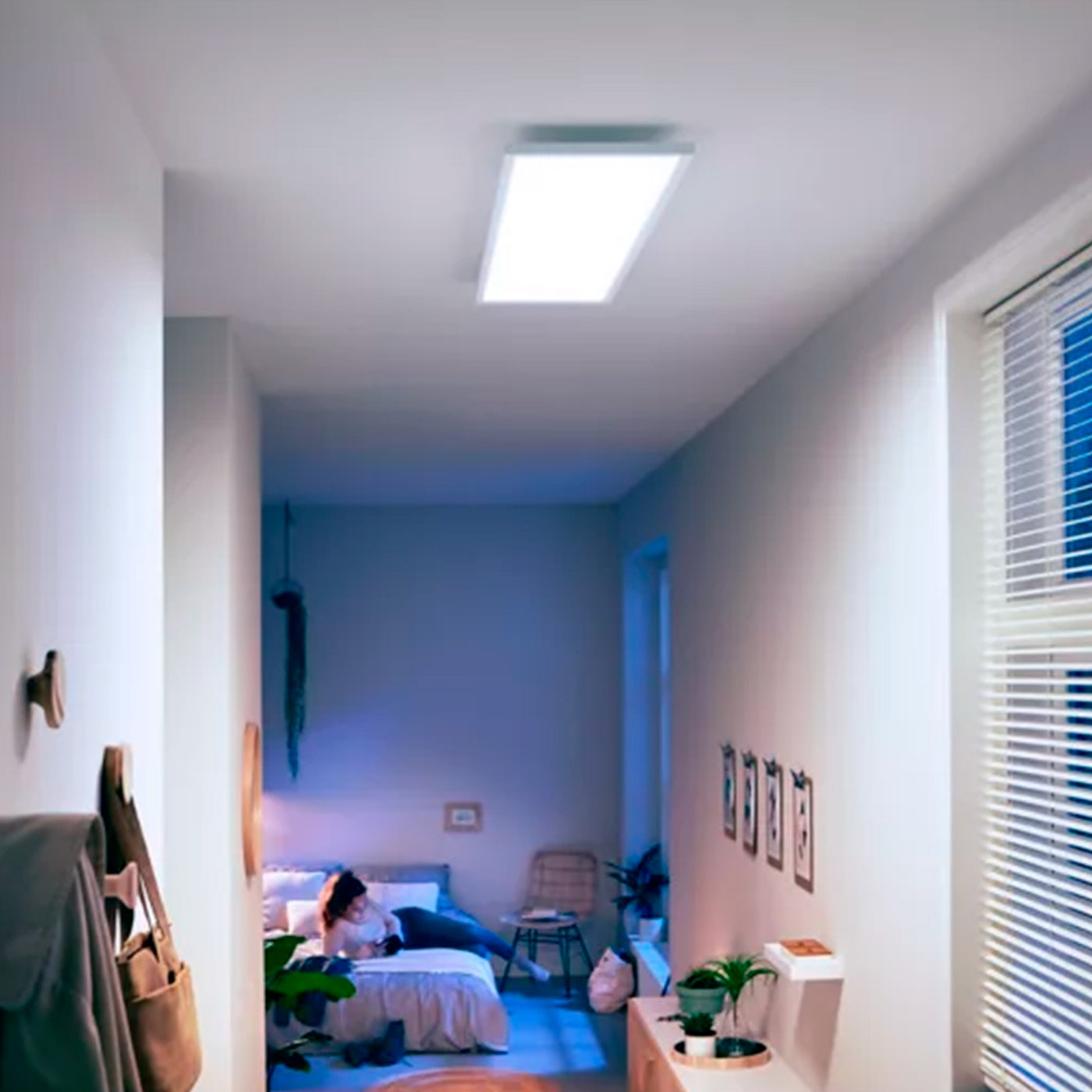 Lámpara de techo Aurelle Philips Hue, Panel REC 39W - Achorao