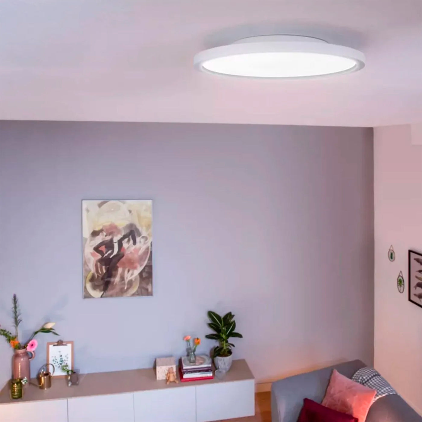 Panel Led Inteligente Aurelle, Philips Hue 21W-2450 lúmens, Luz Blanca de Cálida a Fría, Blanco - Achorao