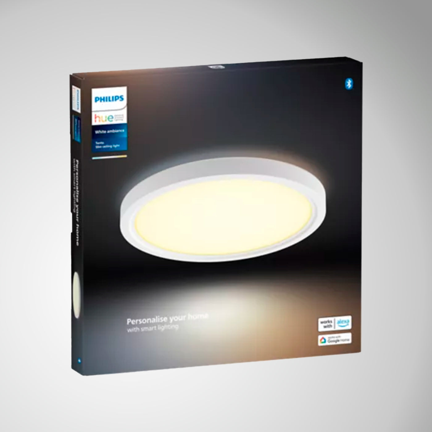 Panel Led Inteligente Aurelle, Philips Hue 21W-2450 lúmens, Luz Blanca de Cálida a Fría, Blanco - Achorao