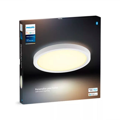 Panel Led Inteligente Aurelle, Philips Hue 21W-2450 lúmens, Luz Blanca de Cálida a Fría, Blanco - Achorao