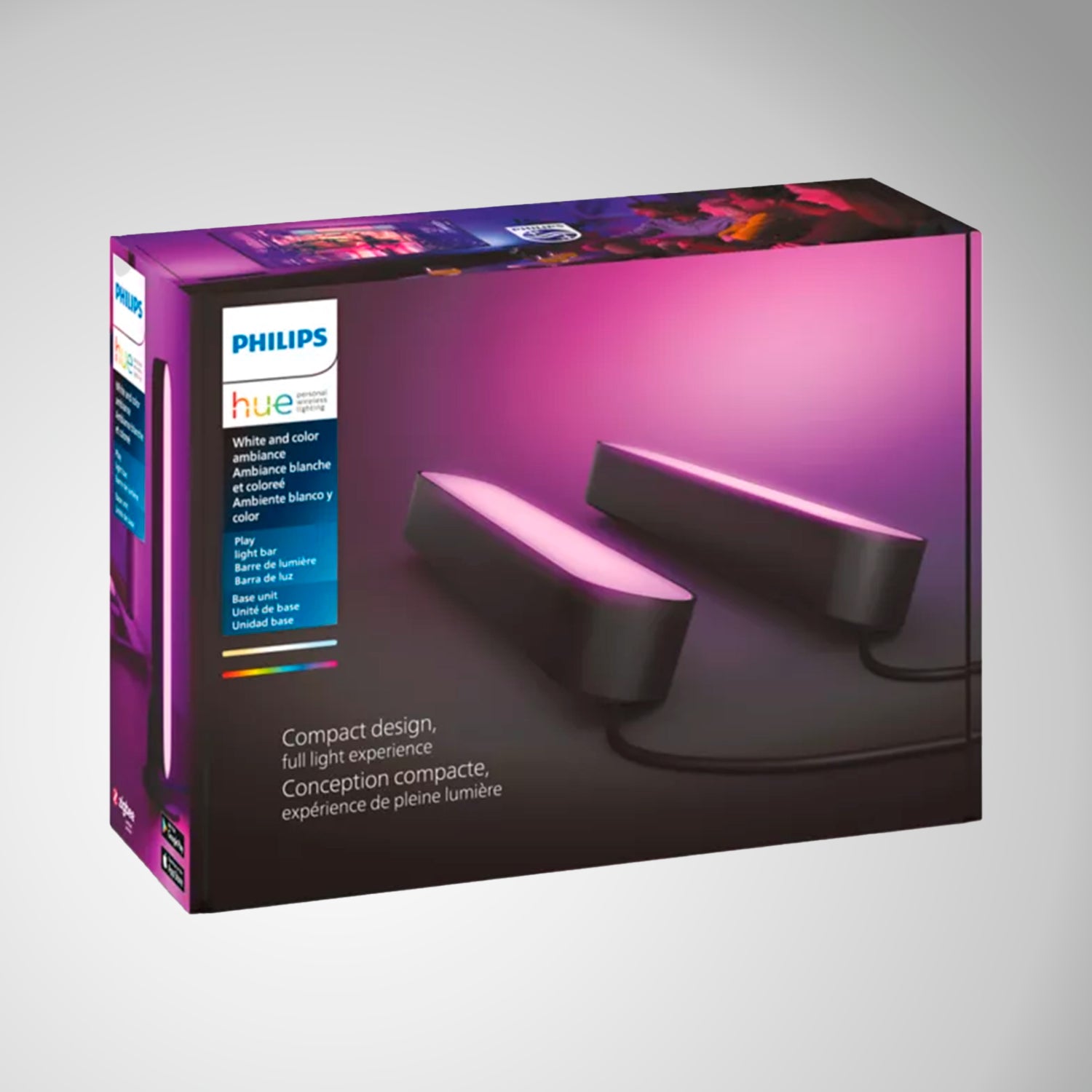 Kit de barras de luz Play Philips Hue, LED inteligente multicolor