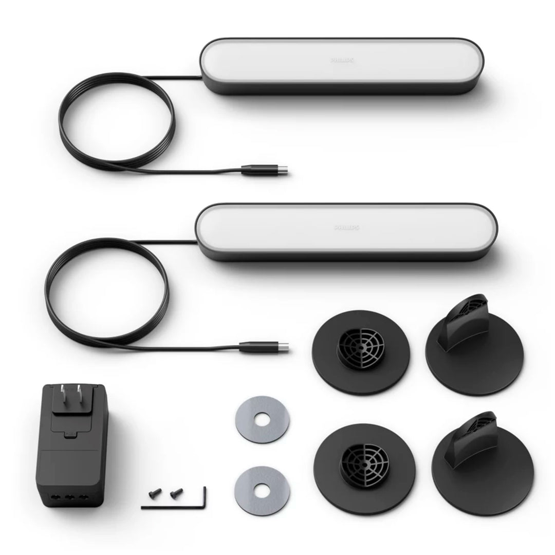 Paquete doble de barra de luz Play Philips Hue, led inteligente multi color x2 - Achorao