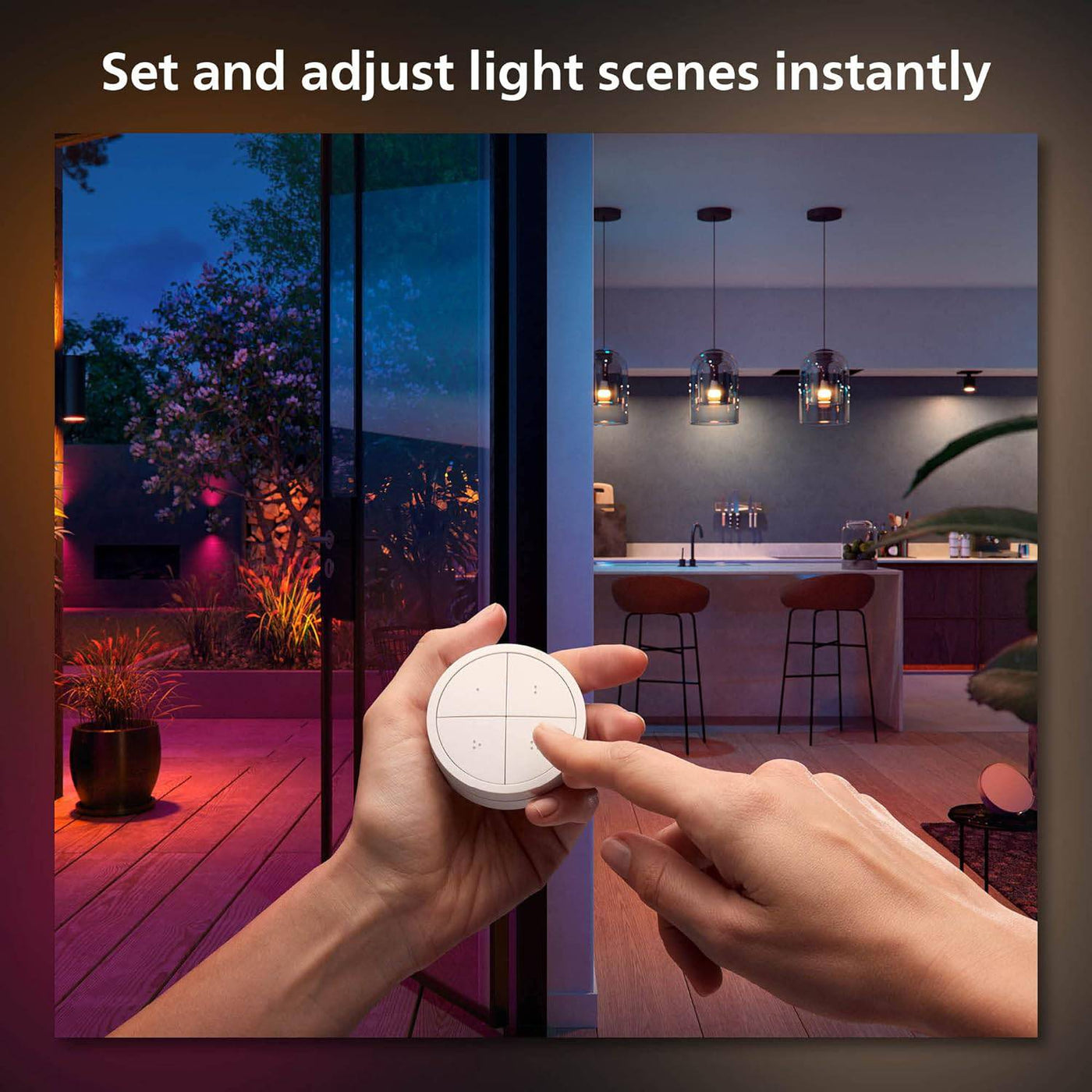 Philips Hue Tap Dial Switch - Fácil Control Smart Light. Iluminación Automática Interior, Escenografías, Ambientación y Atenuación - Achorao