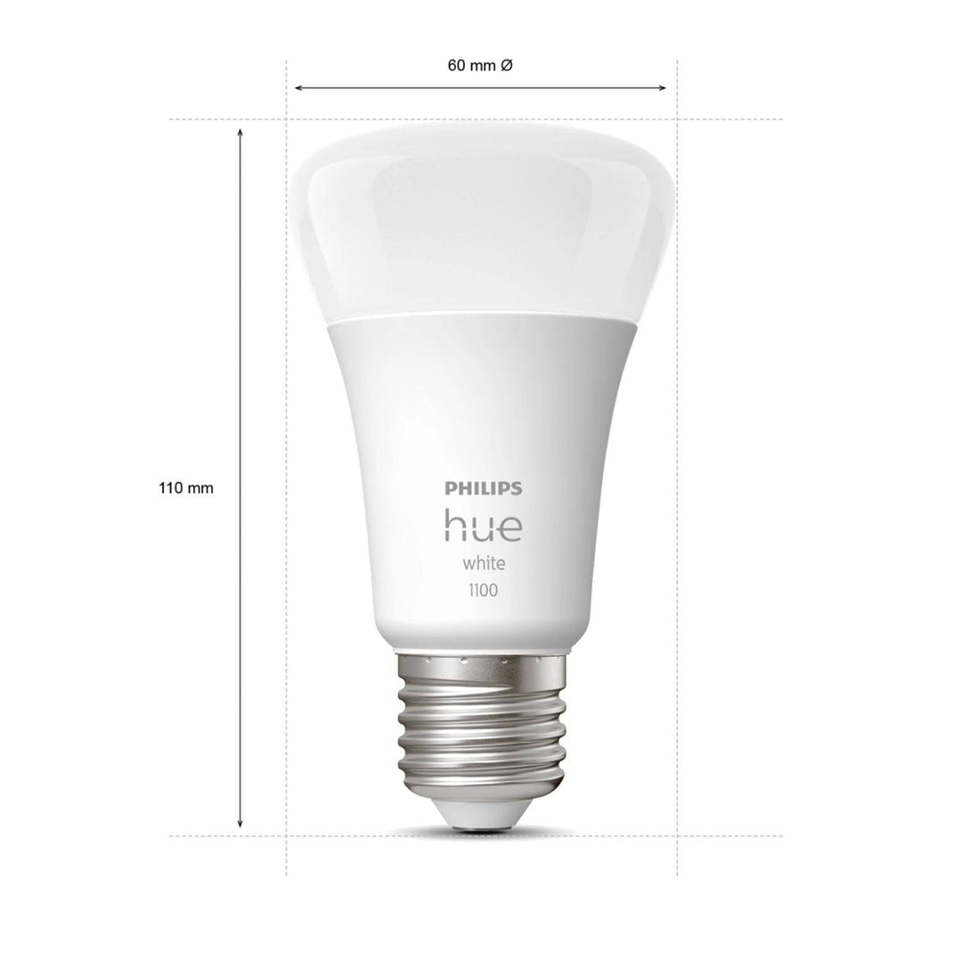 Starter Kit x2 Focos Inteligentes Cálido Philips Hue E27 9w + Bridge - Achorao