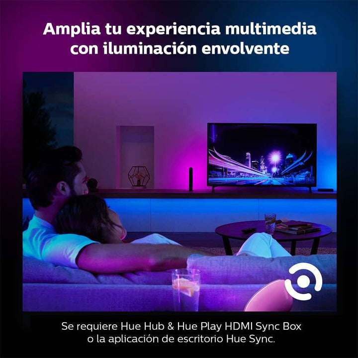 Tira Led Inteligente Philips Hue 2m Extensión Bluetooth - Achorao