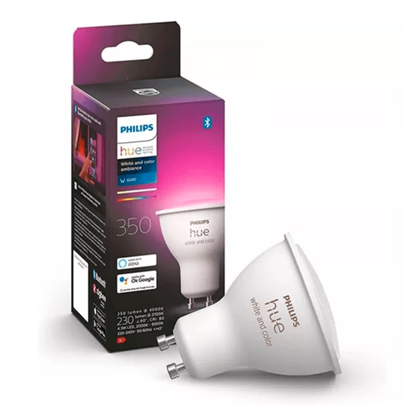 Foco Phlips Hue GU10 White and color ambiance 350 - Achorao