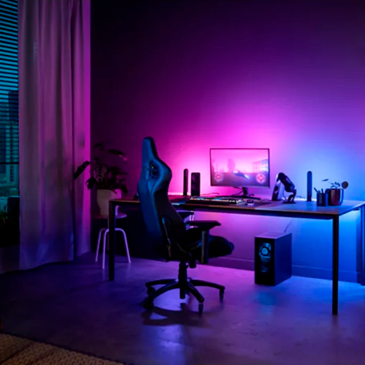Tira de luz led Phillips Hue Play Gradient Lightstrip para PC - Achorao