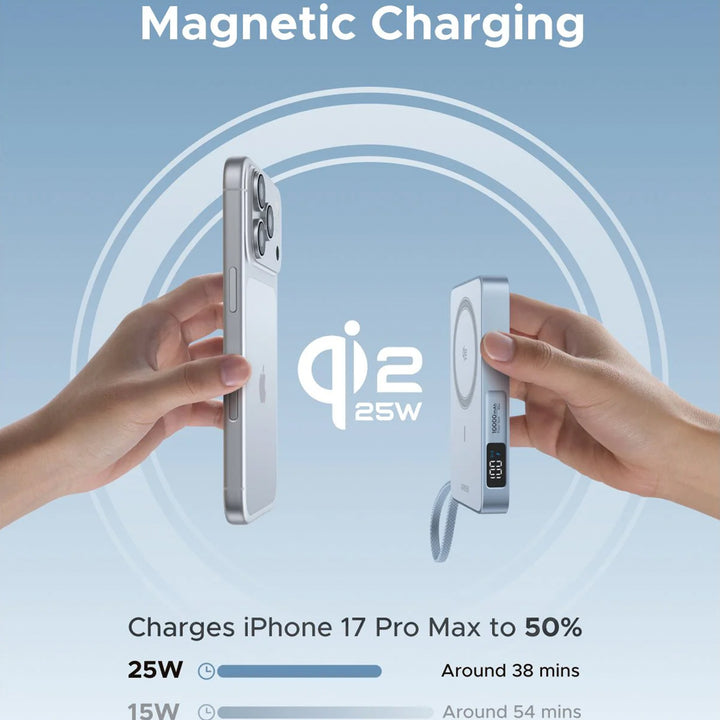 Power bank UGREEN PB773 10000 mAh, 25 W inalámbrico - Achorao
