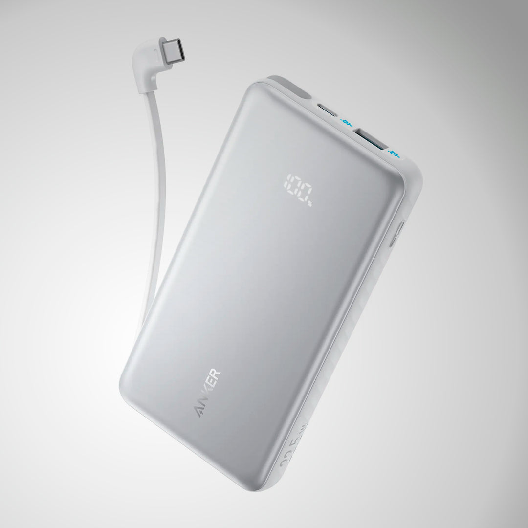 PowerBank ANKER Zolo (10K, 22.5W, Built-In USB-C Cable)