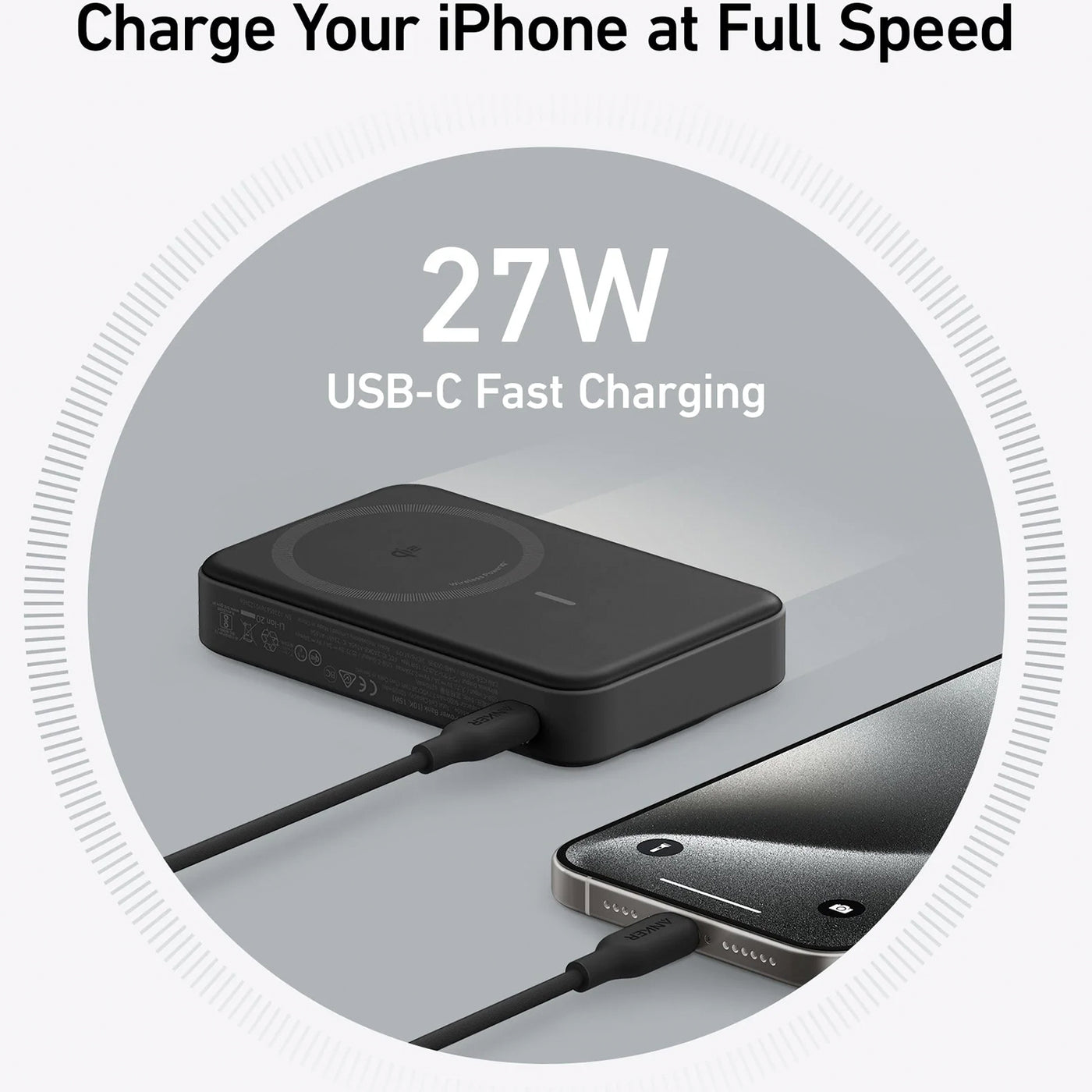 Power Bank Anker MagGo 15W Qi2 10,000mAh - Achorao